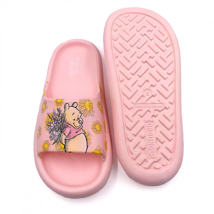 Winnie The Pooh Flowers for Eeyore Womens Flip Flop Cloud Comfort Slide Sandals Image 3