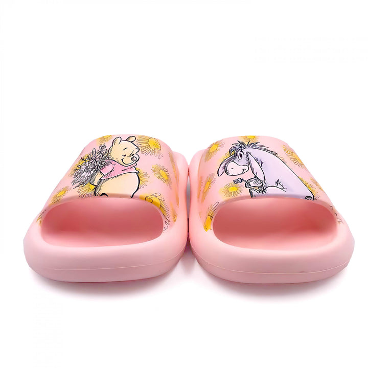 Winnie The Pooh Flowers for Eeyore Womens Flip Flop Cloud Comfort Slide Sandals Image 4