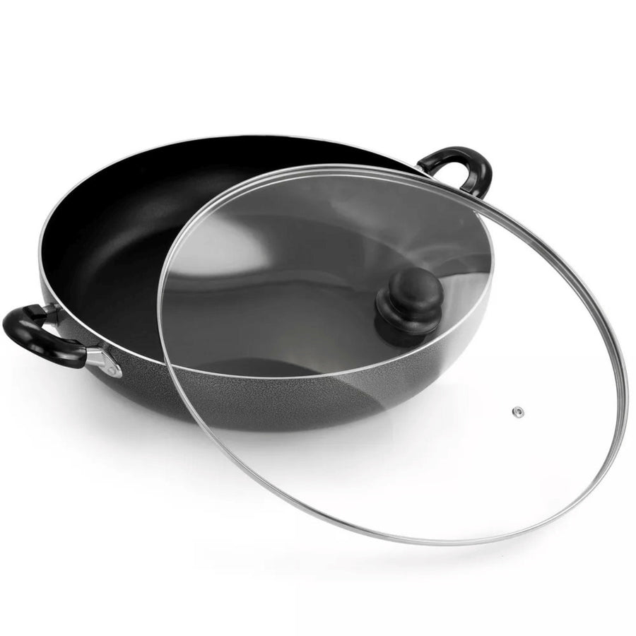Better Chef 16" Aluminum Non-Stick Deep Fryer with Glass Lid Image 1