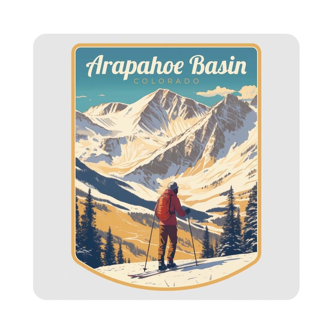 Arapahoe Basin Design A Souvenir 4x4-Inch Coaster Acrylic 4 Pack Image 1