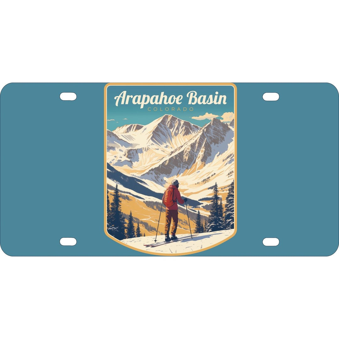 Arapahoe Basin Design A Souvenir Metal License Plate Image 1