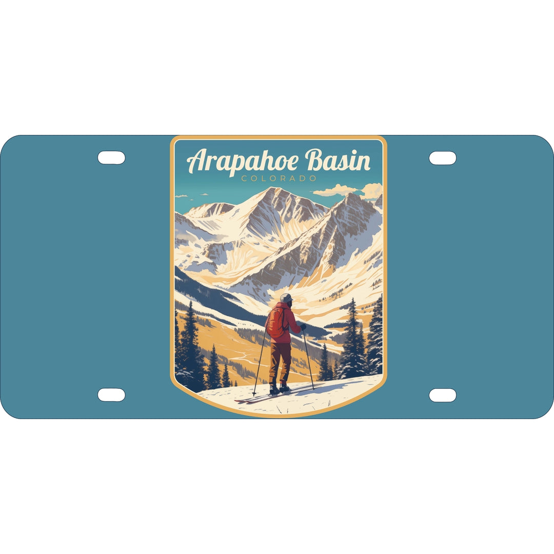 Arapahoe Basin Design A Souvenir Mini Metal License Plate 4.75 x 2.25 inch Image 1