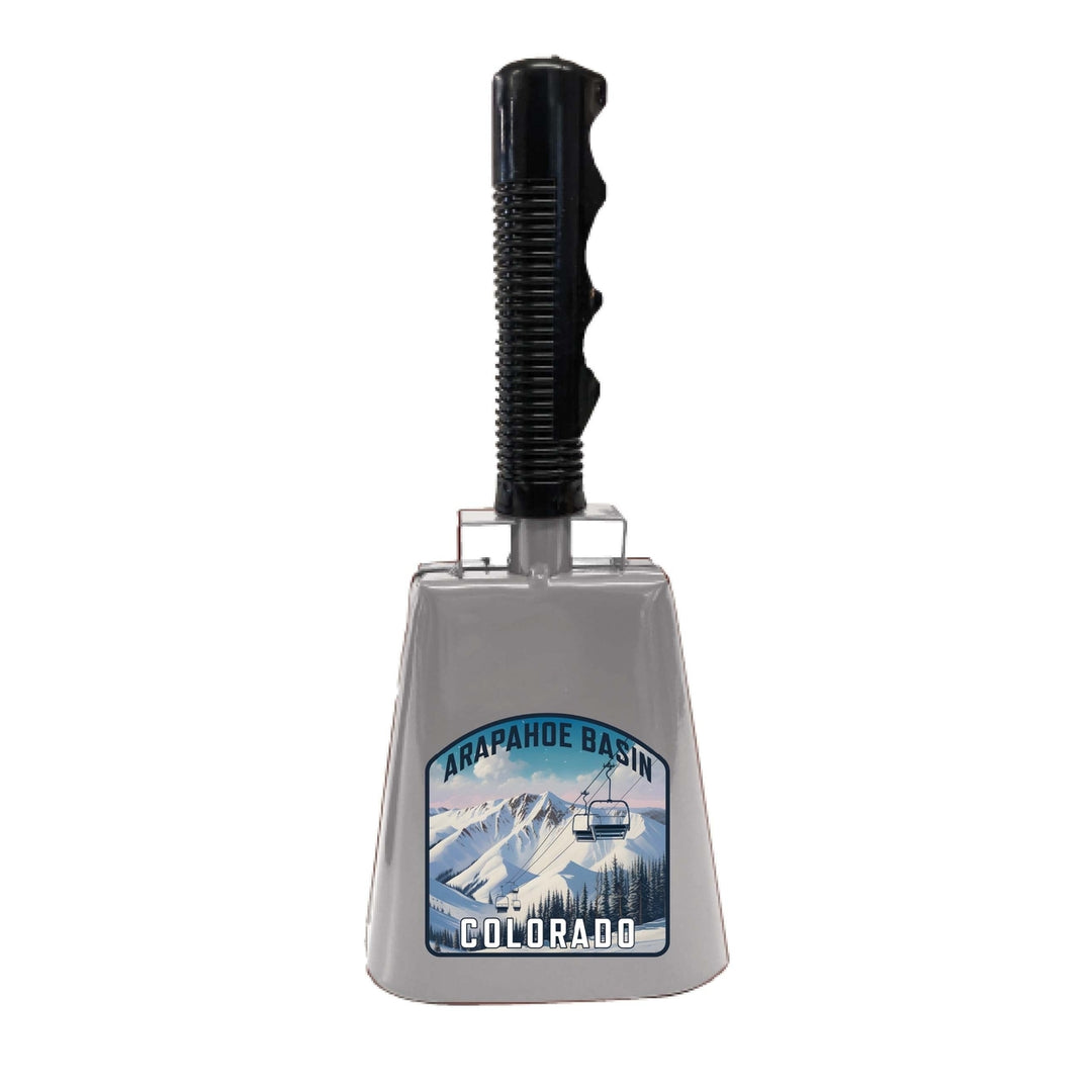 Arapahoe Basin Design B Souvenir Destination Cowbell Image 1