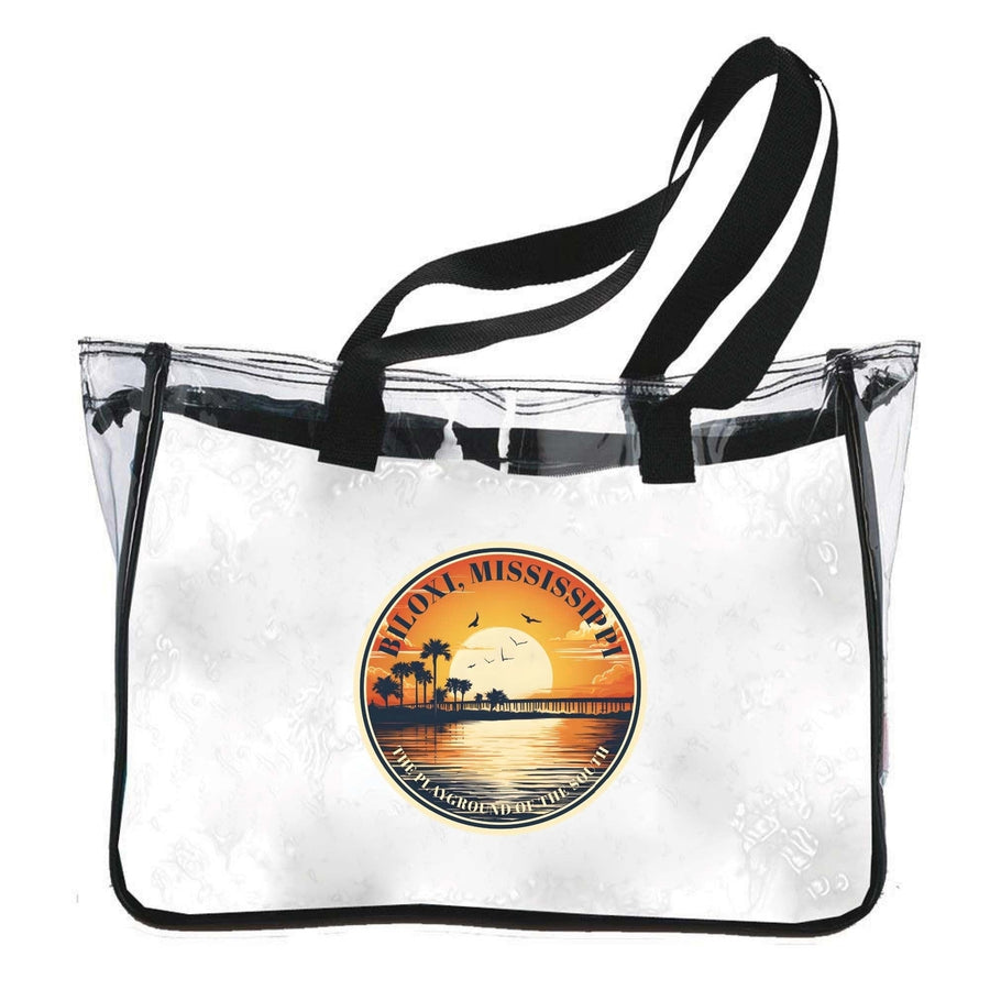 Biloxi Mississippi Design A Souvenir Clear Tote Bag Image 1