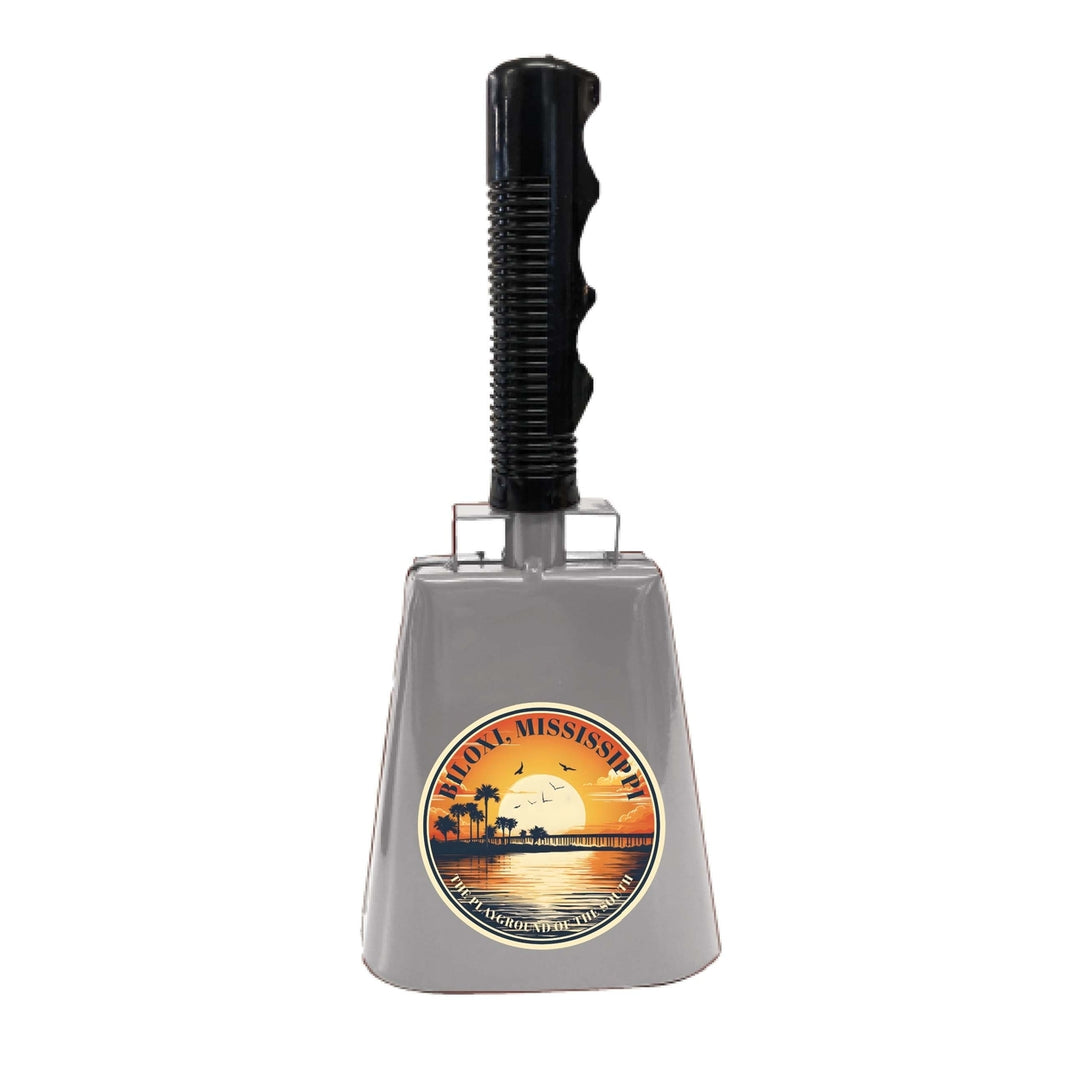 Biloxi Mississippi Design A Souvenir Destination Cowbell Image 1