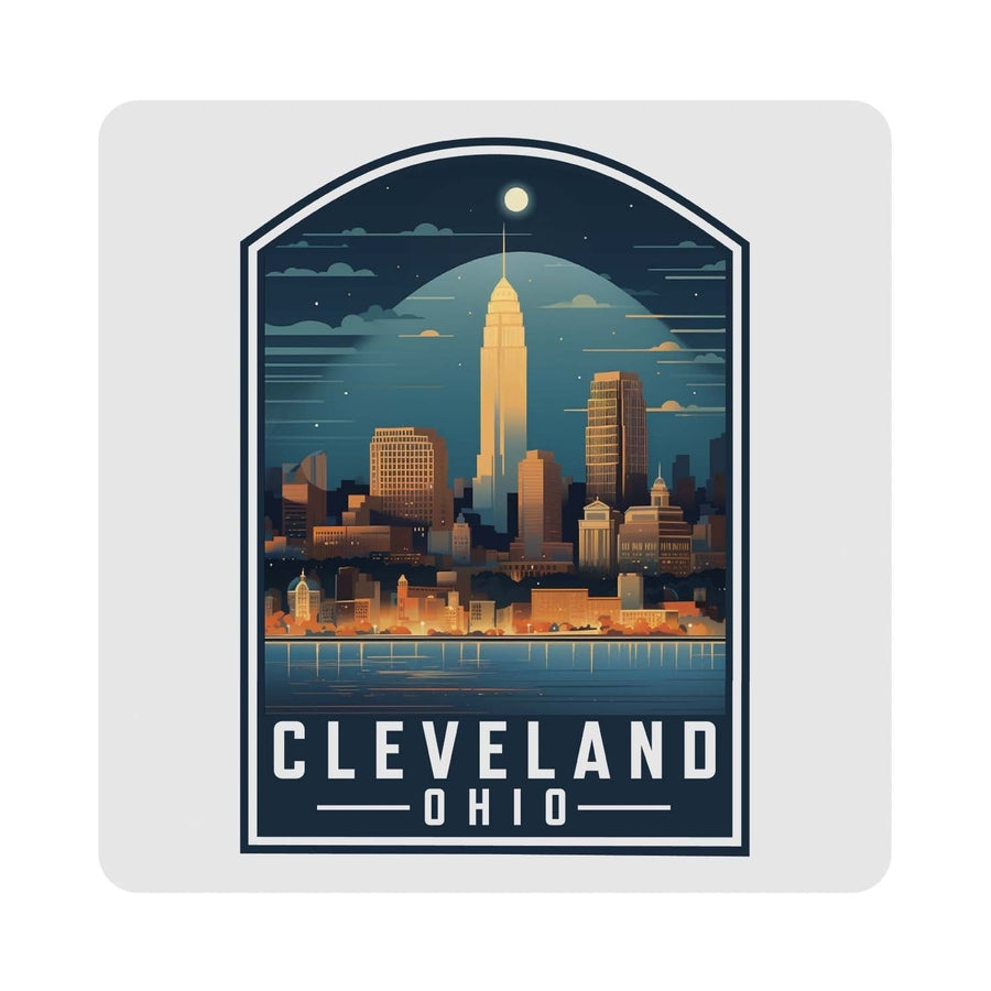 Cleveland Ohio Design A Souvenir 4x4-Inch Coaster Acrylic 4 Pack Image 1