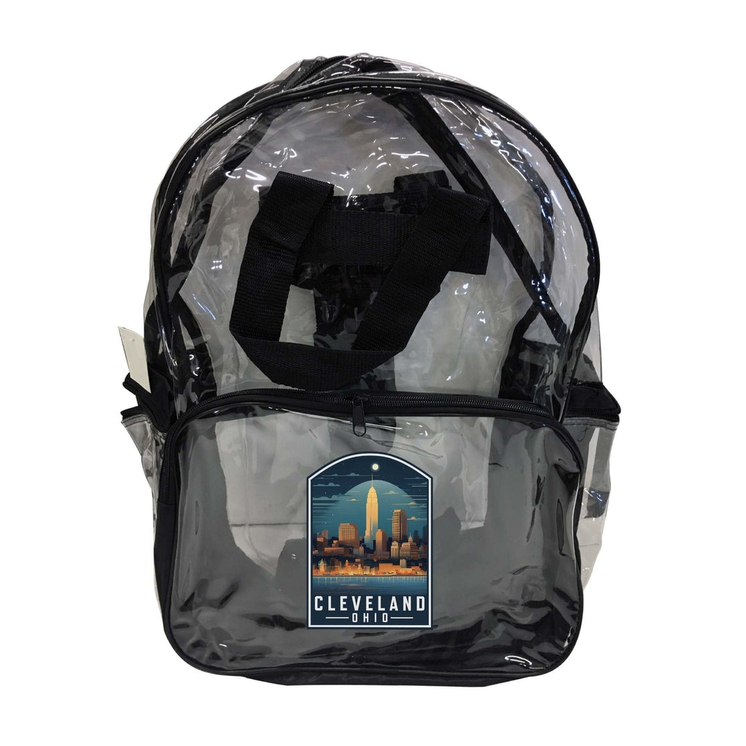 Cleveland Ohio Design A Souvenir Clear View Backpack Image 1