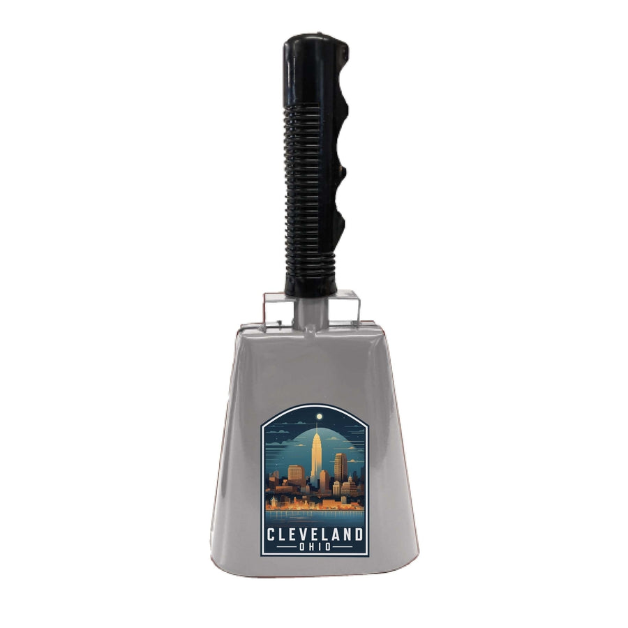 Cleveland Ohio Design A Souvenir Destination Cowbell Image 1