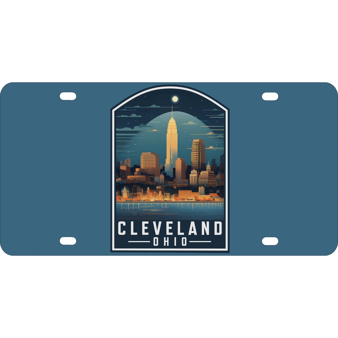 Cleveland Ohio Design A Souvenir Metal License Plate Image 1