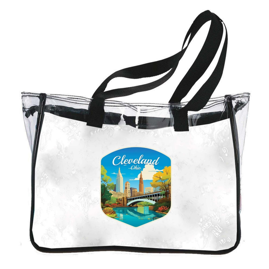 Cleveland Ohio Design B Souvenir Clear Tote Bag Image 1