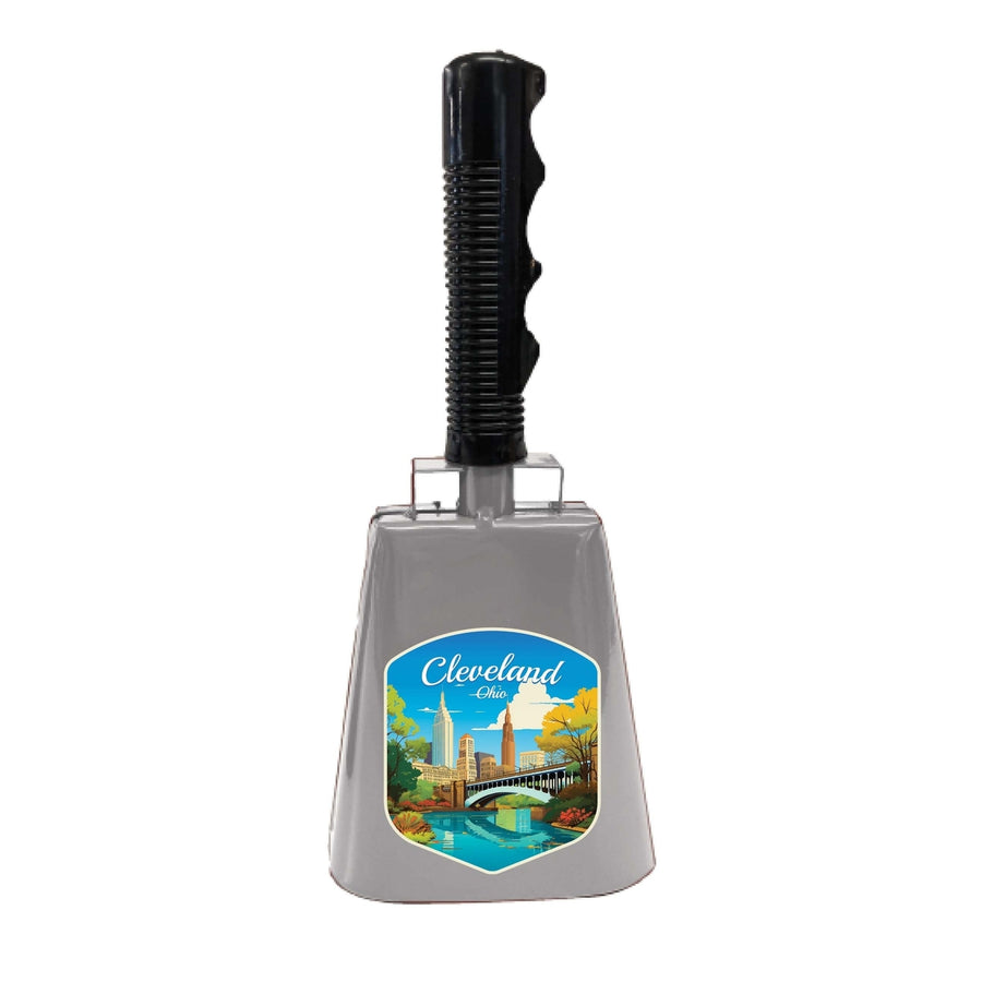 Cleveland Ohio Design B Souvenir Destination Cowbell Image 1