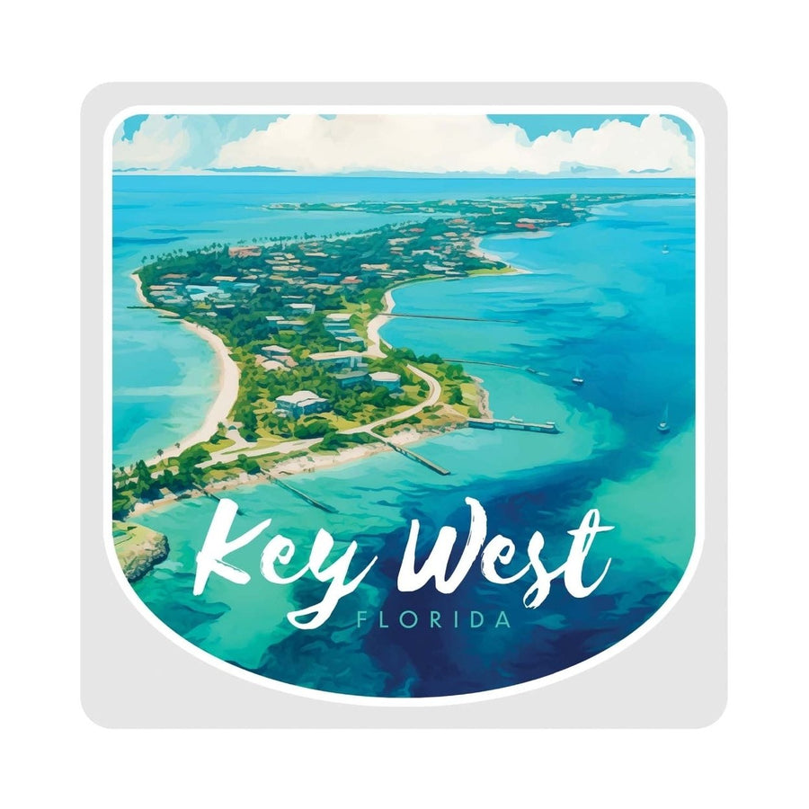 Key West Florida Design A Souvenir 4x4-Inch Coaster Acrylic 4 Pack Image 1