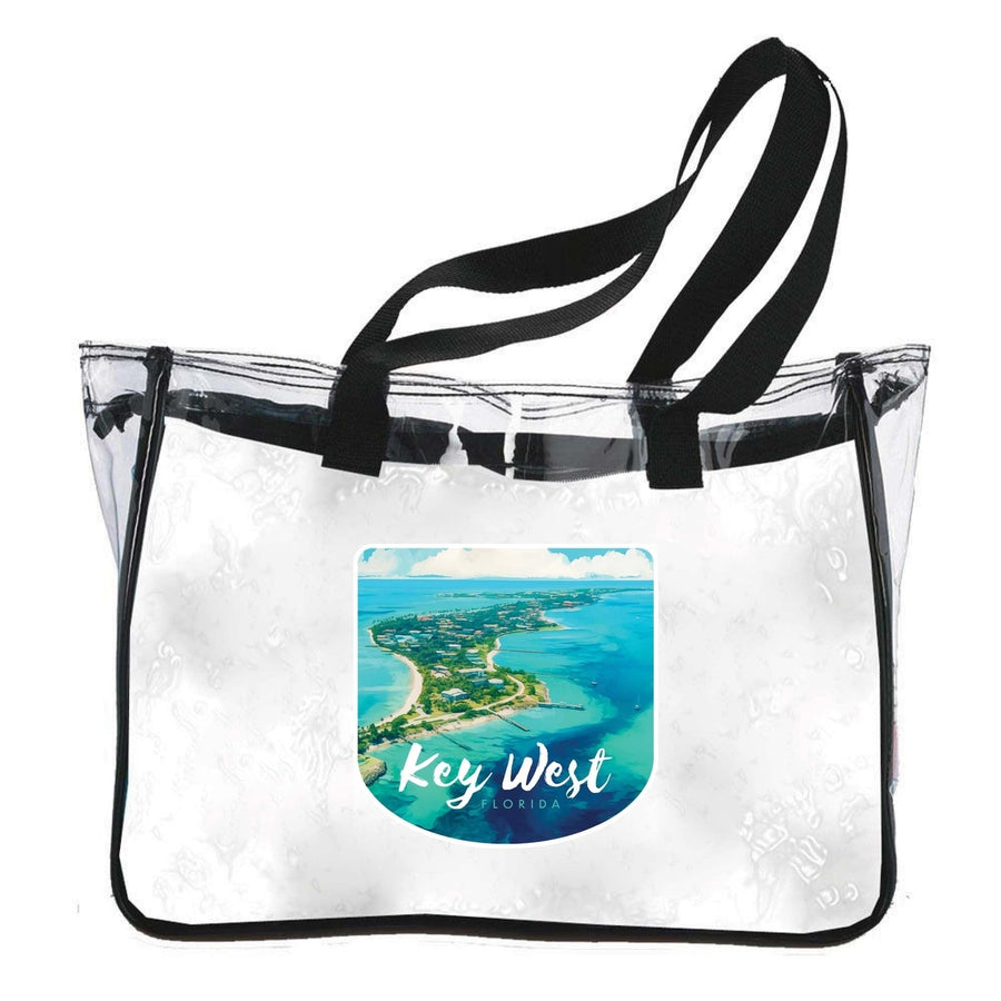 Key West Florida Design A Souvenir Clear Tote Bag Image 1