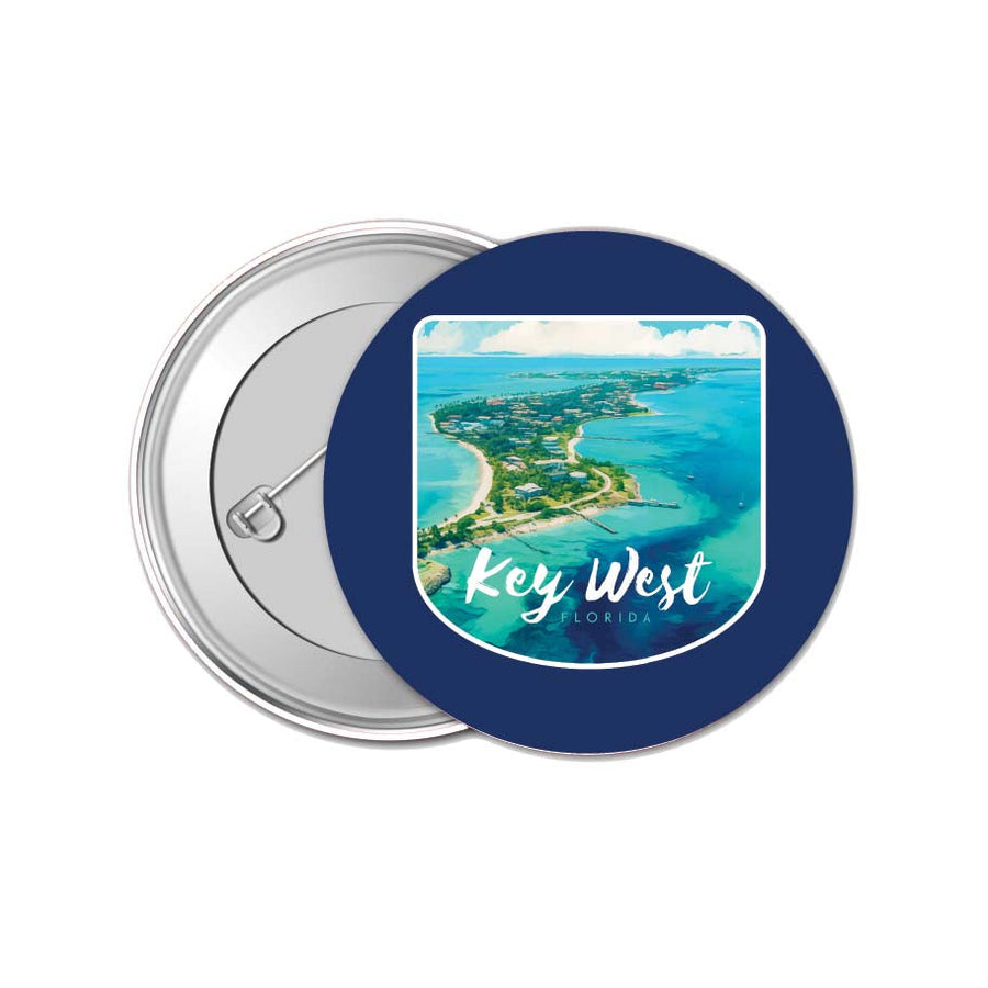 Key West Florida Design A Souvenir Small 1-Inch Button Pin 4 Pack Image 1