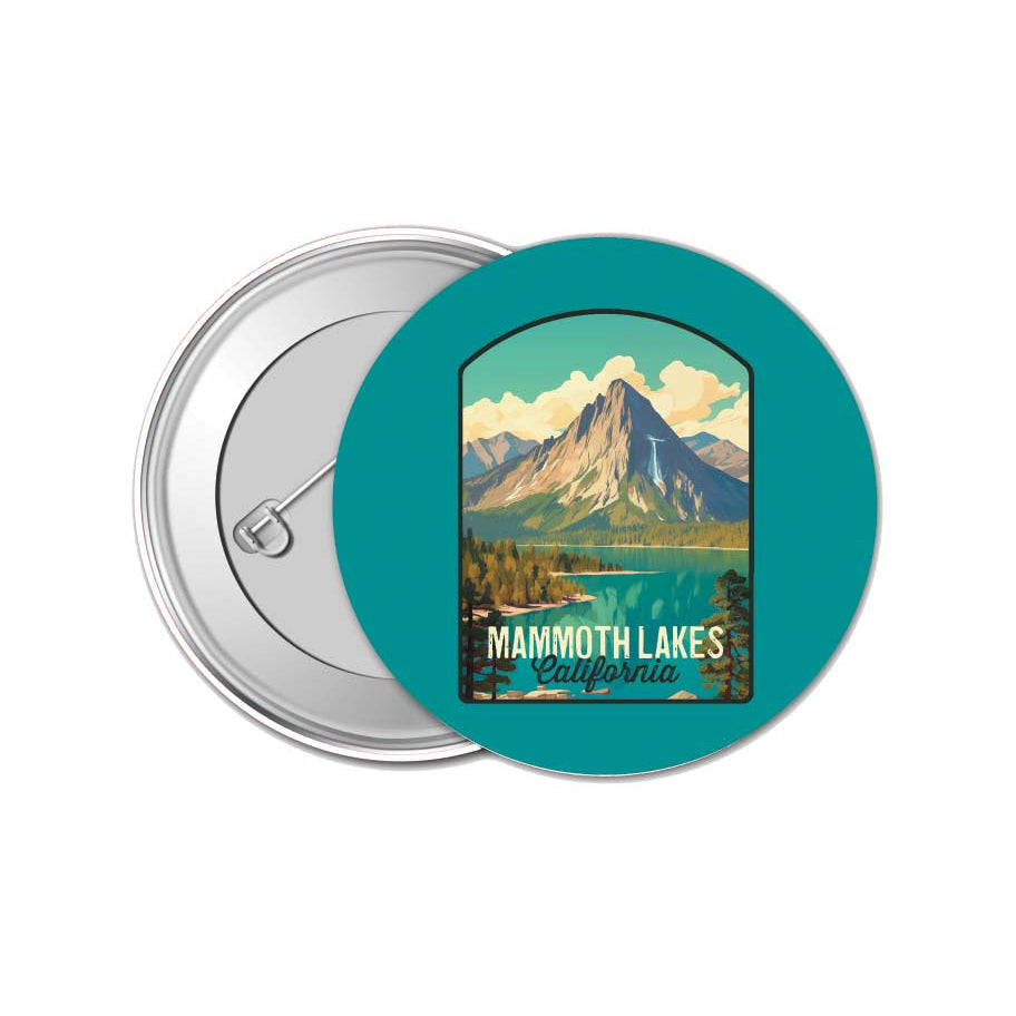 Mammoth Lakes California Design A Souvenir Small 1-Inch Button Pin 4 Pack Image 1