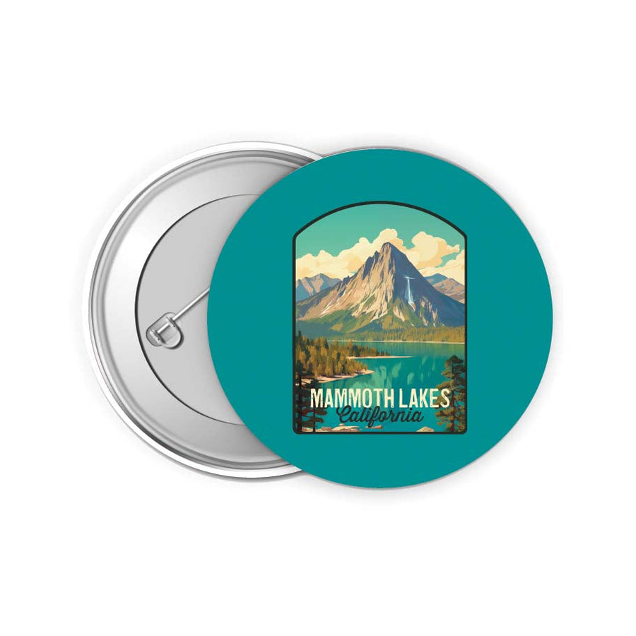 Mammoth Lakes California Design A Souvenir Small 2-Inch Button Pin 4 Pack Image 1