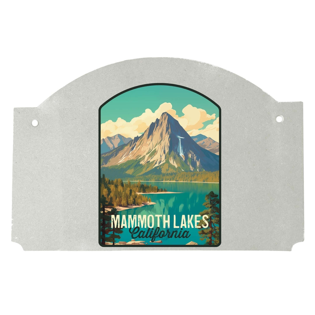 Mammoth Lakes California Design A Souvenir Wood sign flat with string Image 1