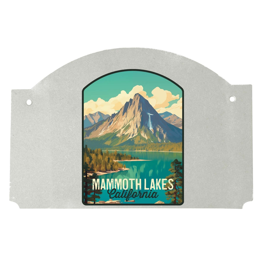 Mammoth Lakes California Design A Souvenir Wood sign flat with string Image 1