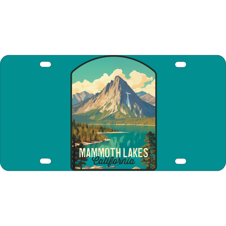 Mammoth Lakes California Design A Souvenir Mini Metal License Plate 4.75 x 2.25 inch Image 1