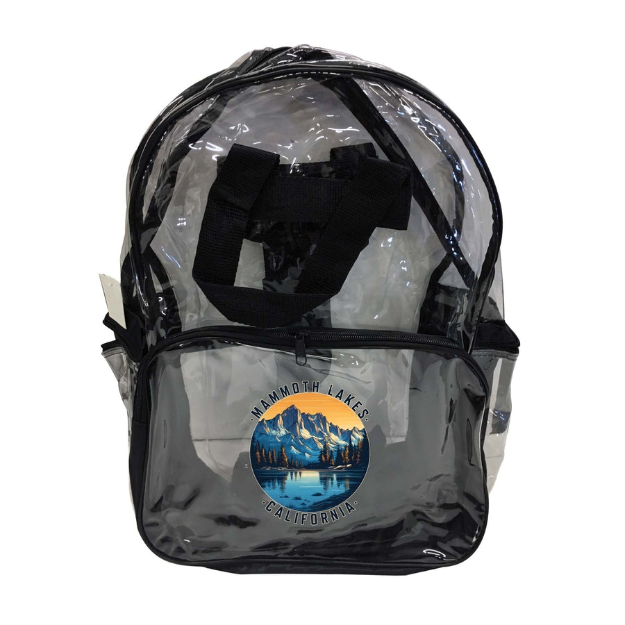 Mammoth Lakes California Design B Souvenir Clear View Backpack Image 1