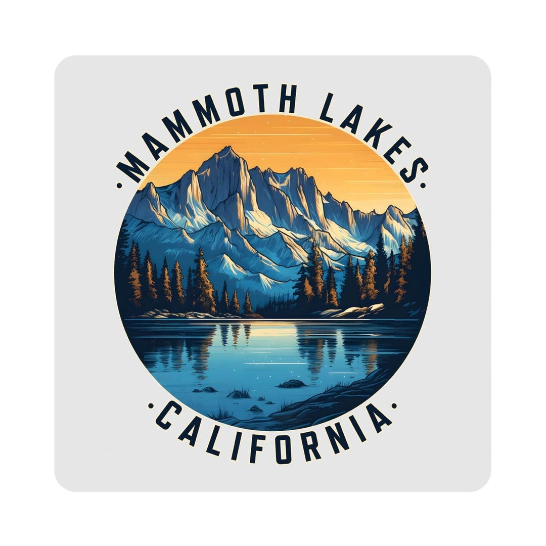 Mammoth Lakes California Design B Souvenir 4x4-Inch Coaster Acrylic 4 Pack Image 1