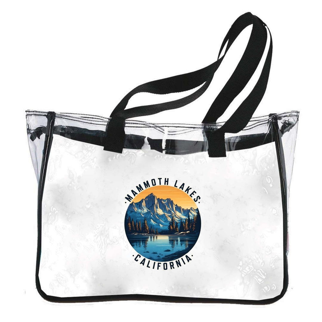 Mammoth Lakes California Design B Souvenir Clear Tote Bag Image 1