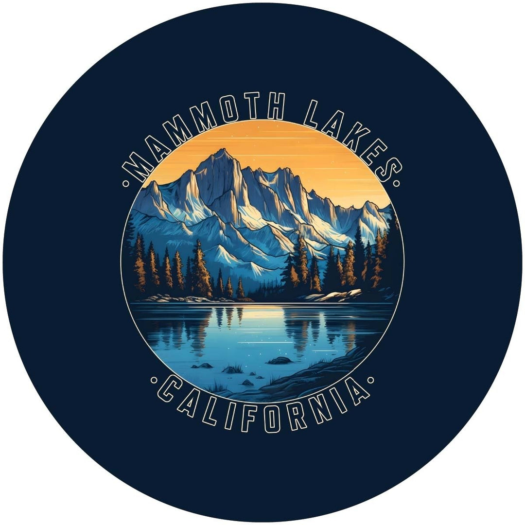 Mammoth Lakes California Design B Souvenir Coaster Paper 4 Pack Image 1