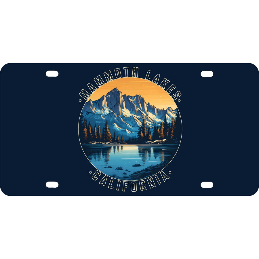 Mammoth Lakes California Design B Souvenir Mini Metal License Plate 4.75 x 2.25 inch Image 1