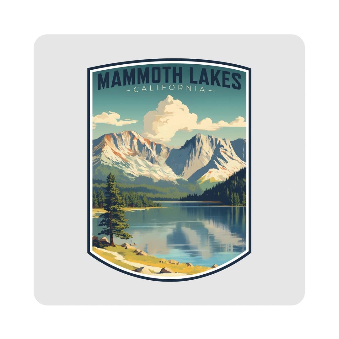 Mammoth Lakes California Design C Souvenir 4x4-Inch Coaster Acrylic 4 Pack Image 1