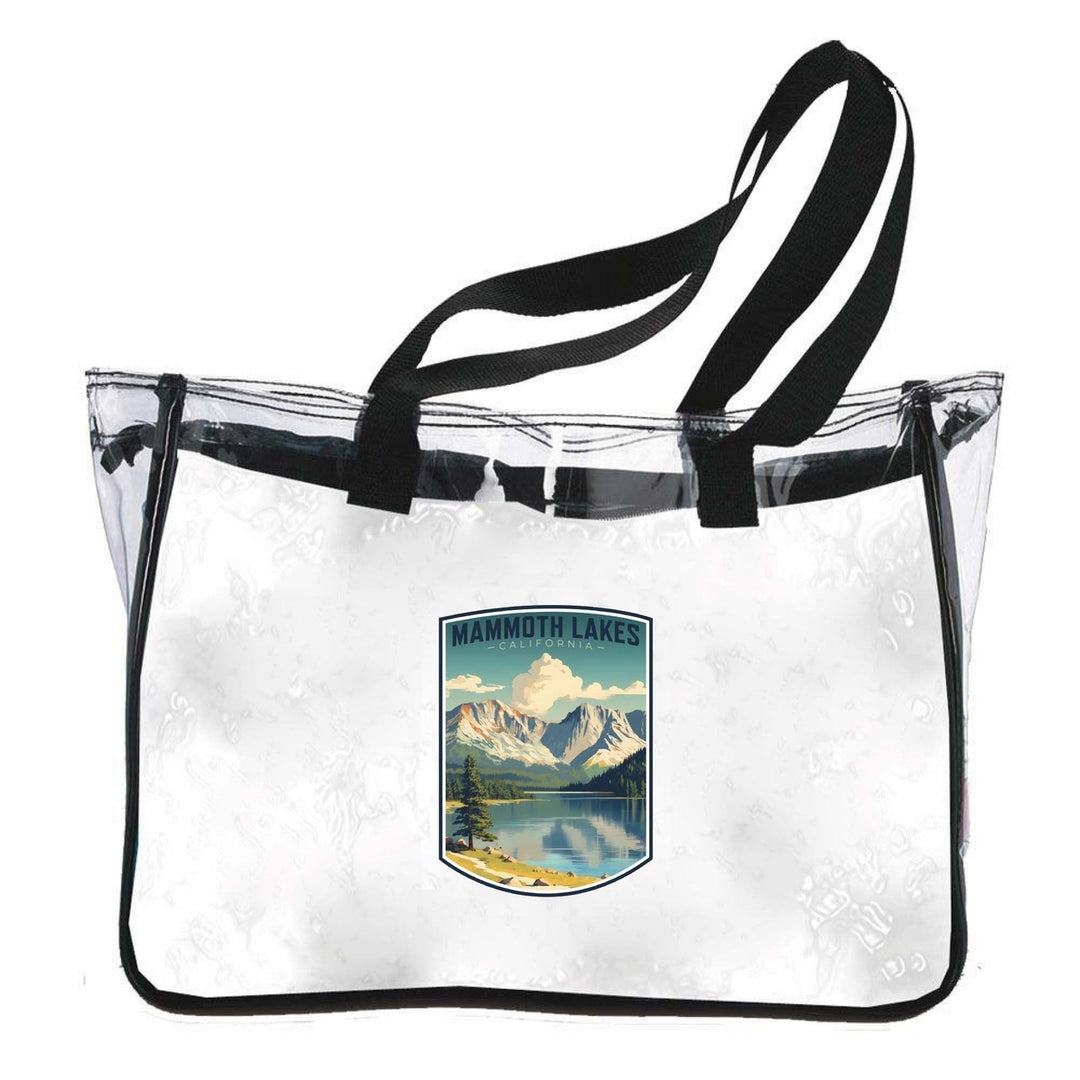 Mammoth Lakes California Design C Souvenir Clear Tote Bag Image 1