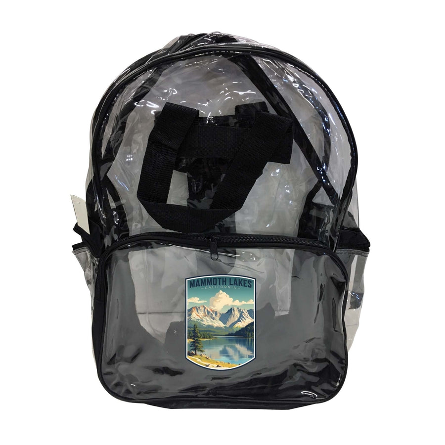 Mammoth Lakes California Design C Souvenir Clear View Backpack Image 1