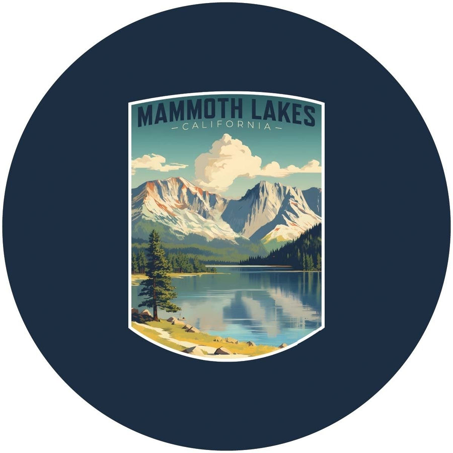 Mammoth Lakes California Design C Souvenir Coaster Paper 4 Pack Image 1
