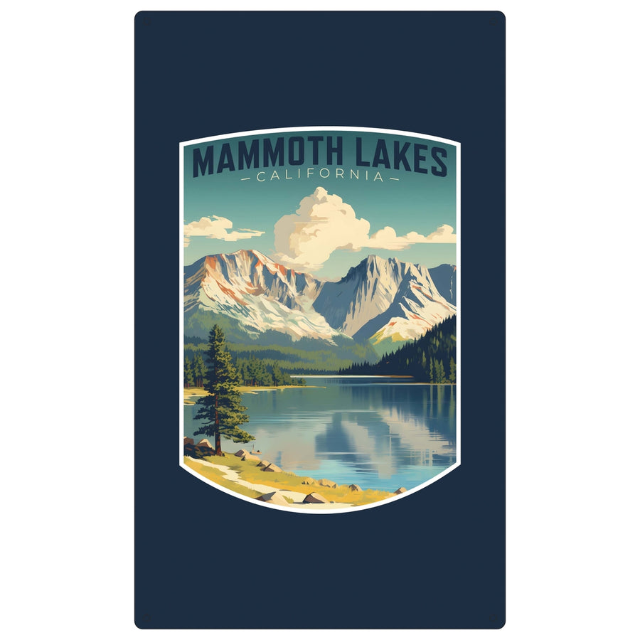 Mammoth Lakes California Design C Souvenir Metal Sign 9 x 15 Image 1