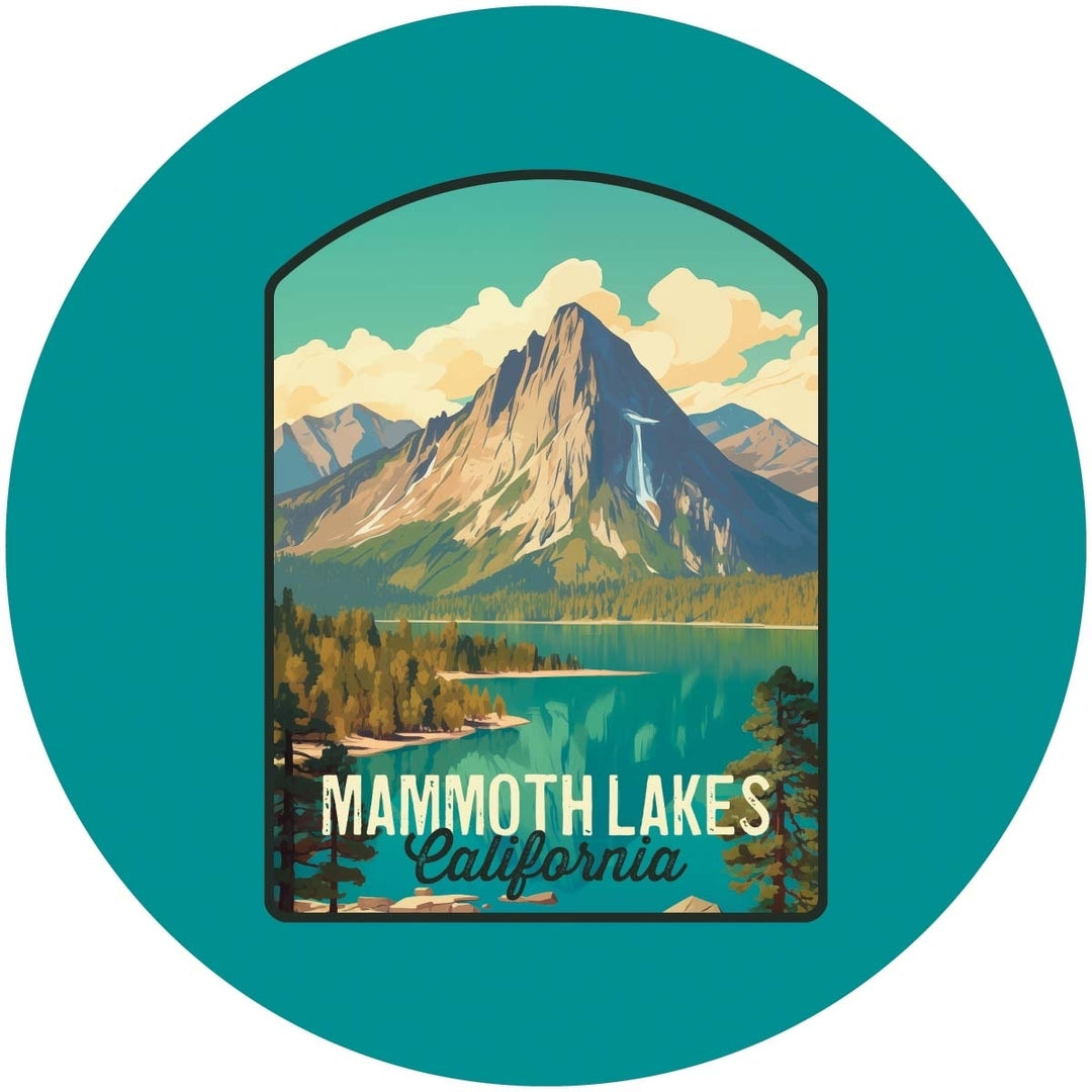 Mammoth Lakes California Design A Souvenir Coaster Paper 4 Pack Image 1