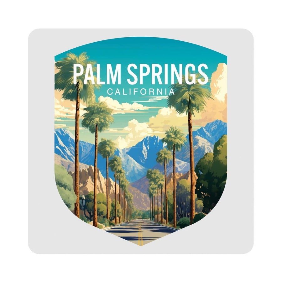 Palm Springs California Design A Souvenir 4x4-Inch Coaster Acrylic 4 Pack Image 1