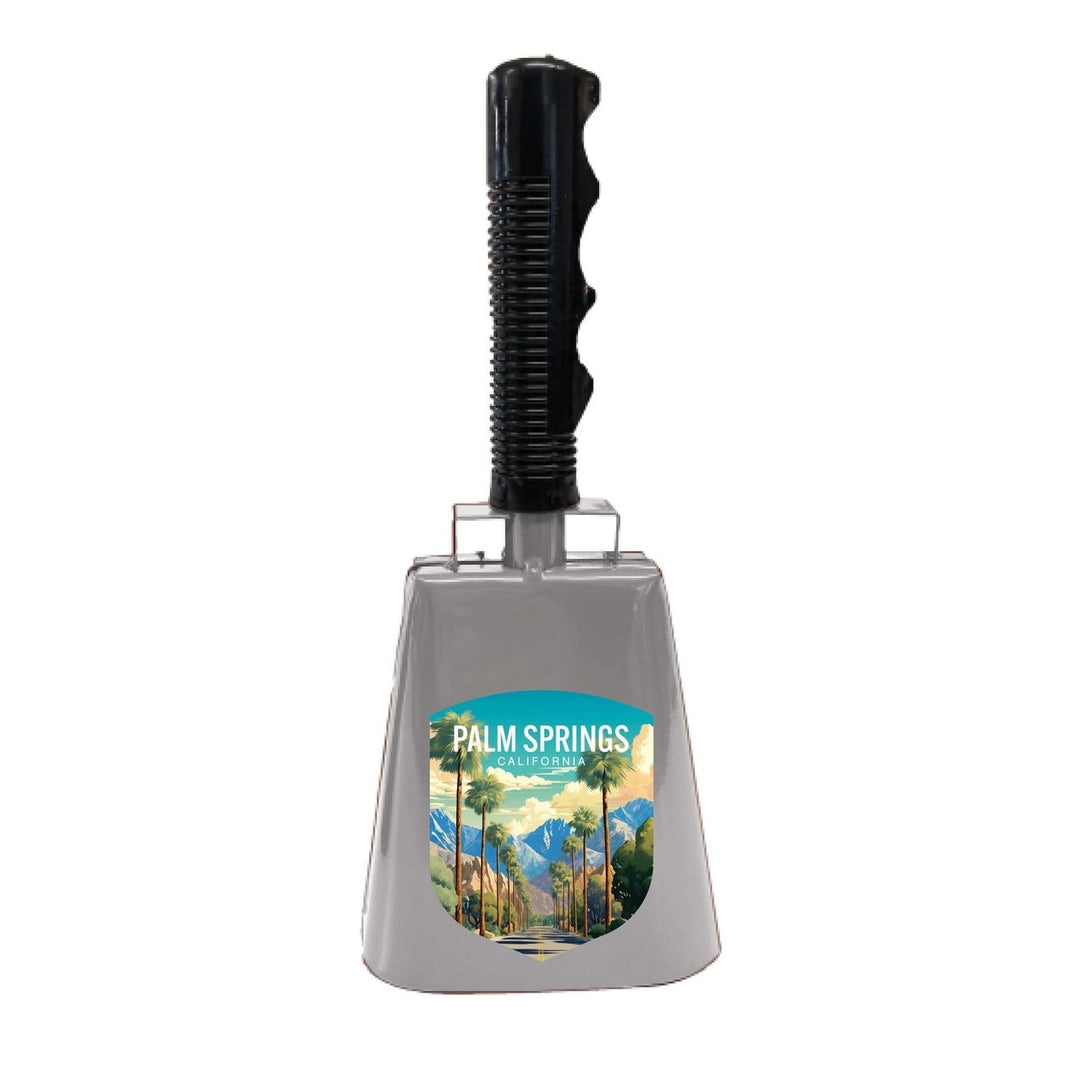 Palm Springs California Design A Souvenir Destination Cowbell Image 1