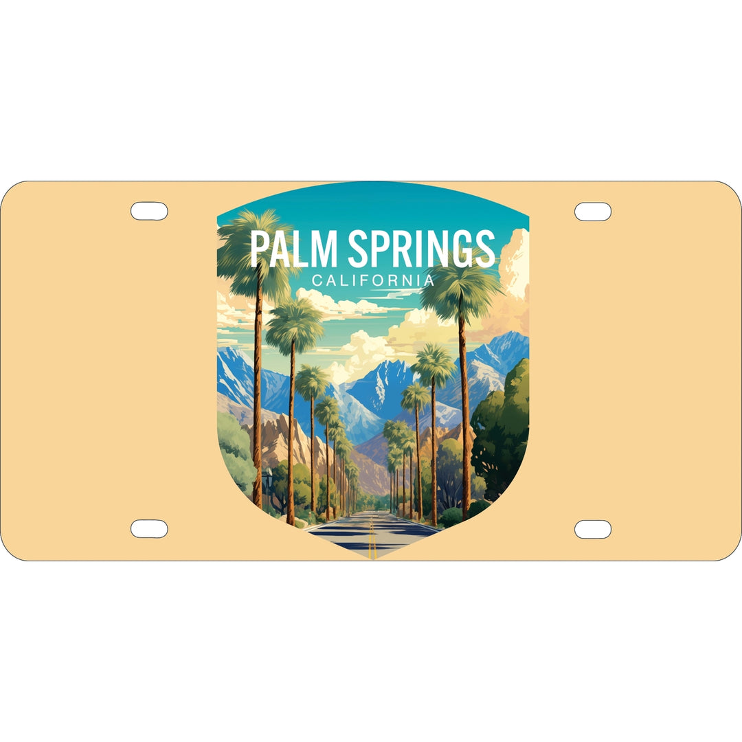 Palm Springs California Design A Souvenir Metal License Plate Image 1