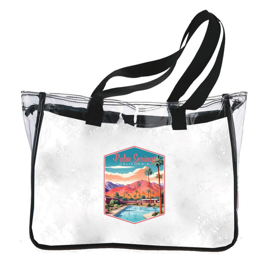 Palm Springs California Design B Souvenir Clear Tote Bag Image 1