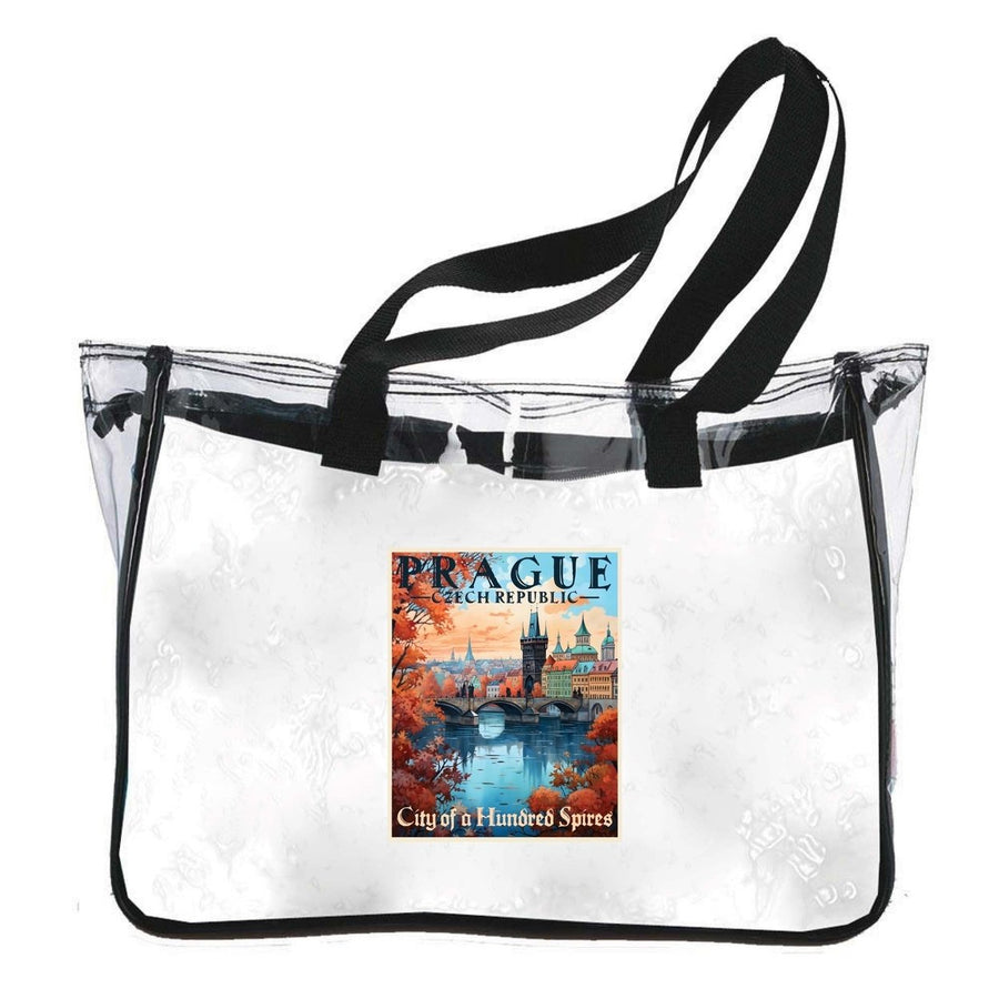 Prague Czech Republic Design A Souvenir Clear Tote Bag Image 1