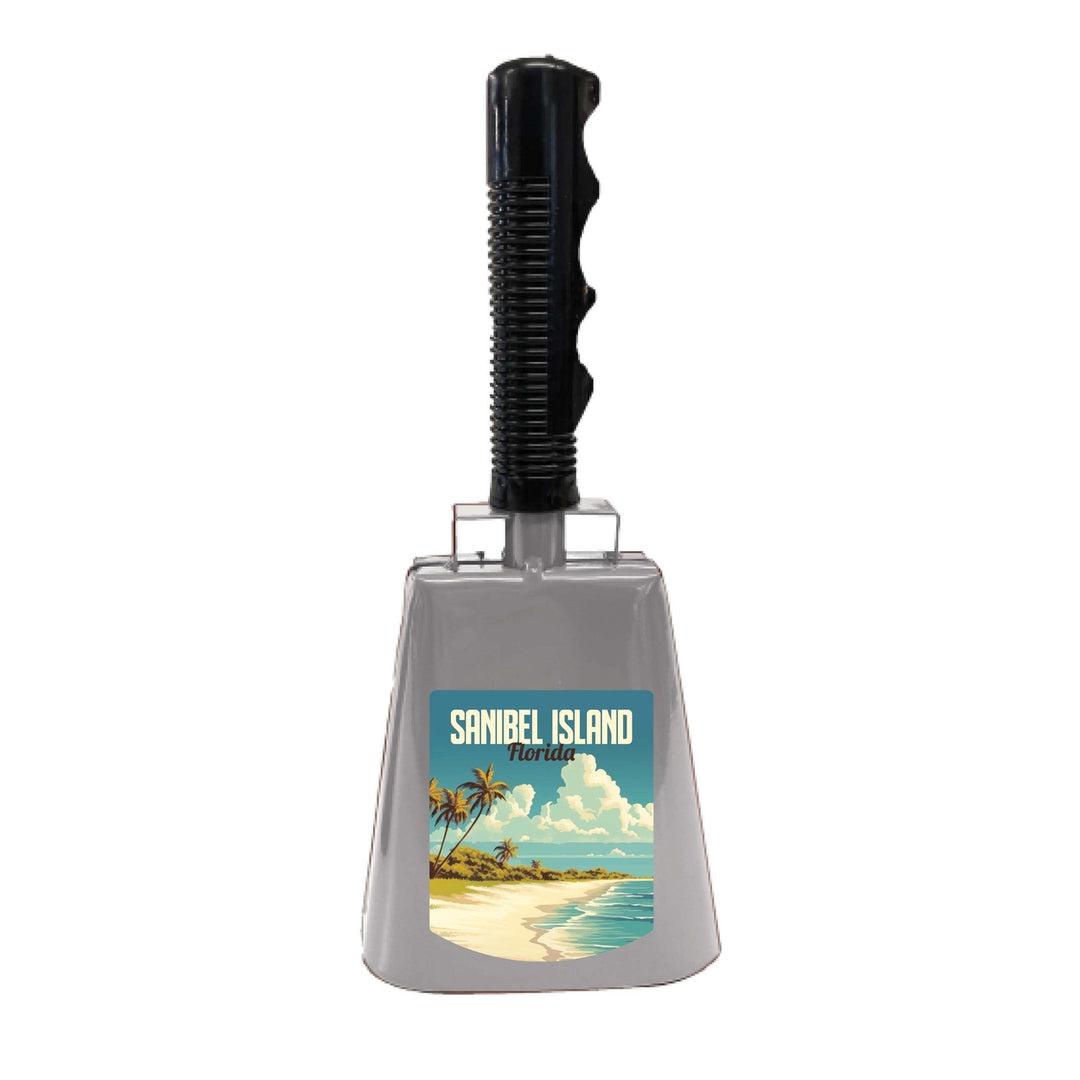 Sanibel Island Design A Souvenir Destination Cowbell Image 1