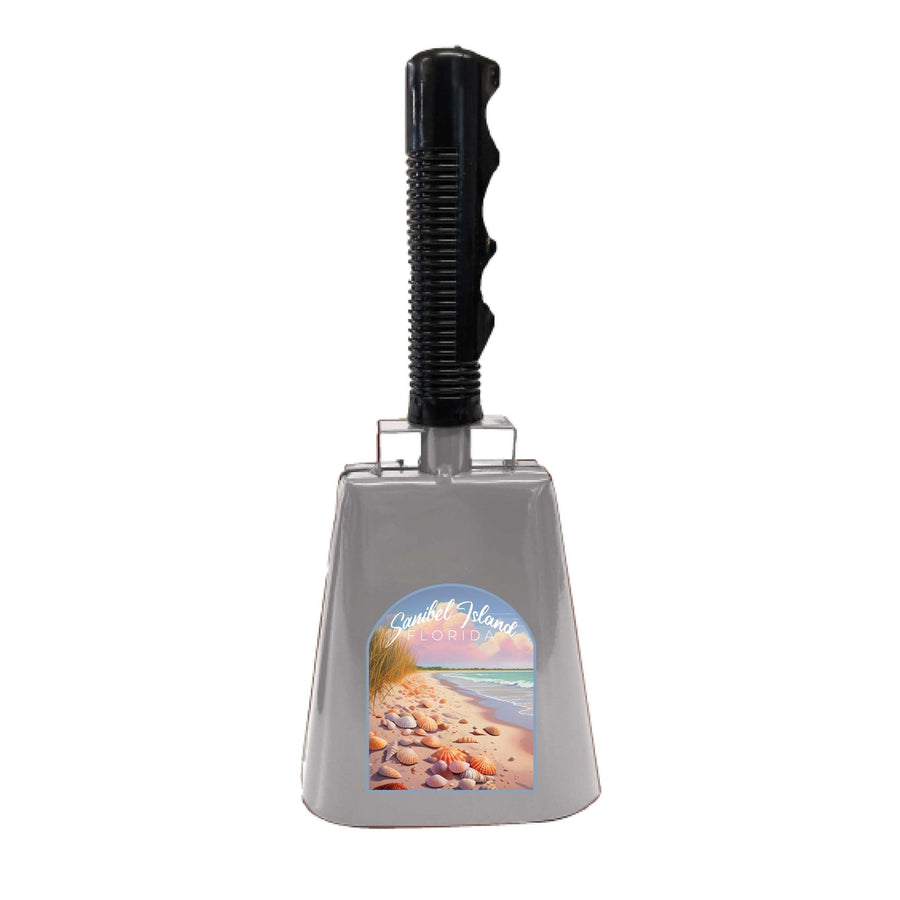 Sanibel Island Florida Design B Souvenir Destination Cowbell Image 1