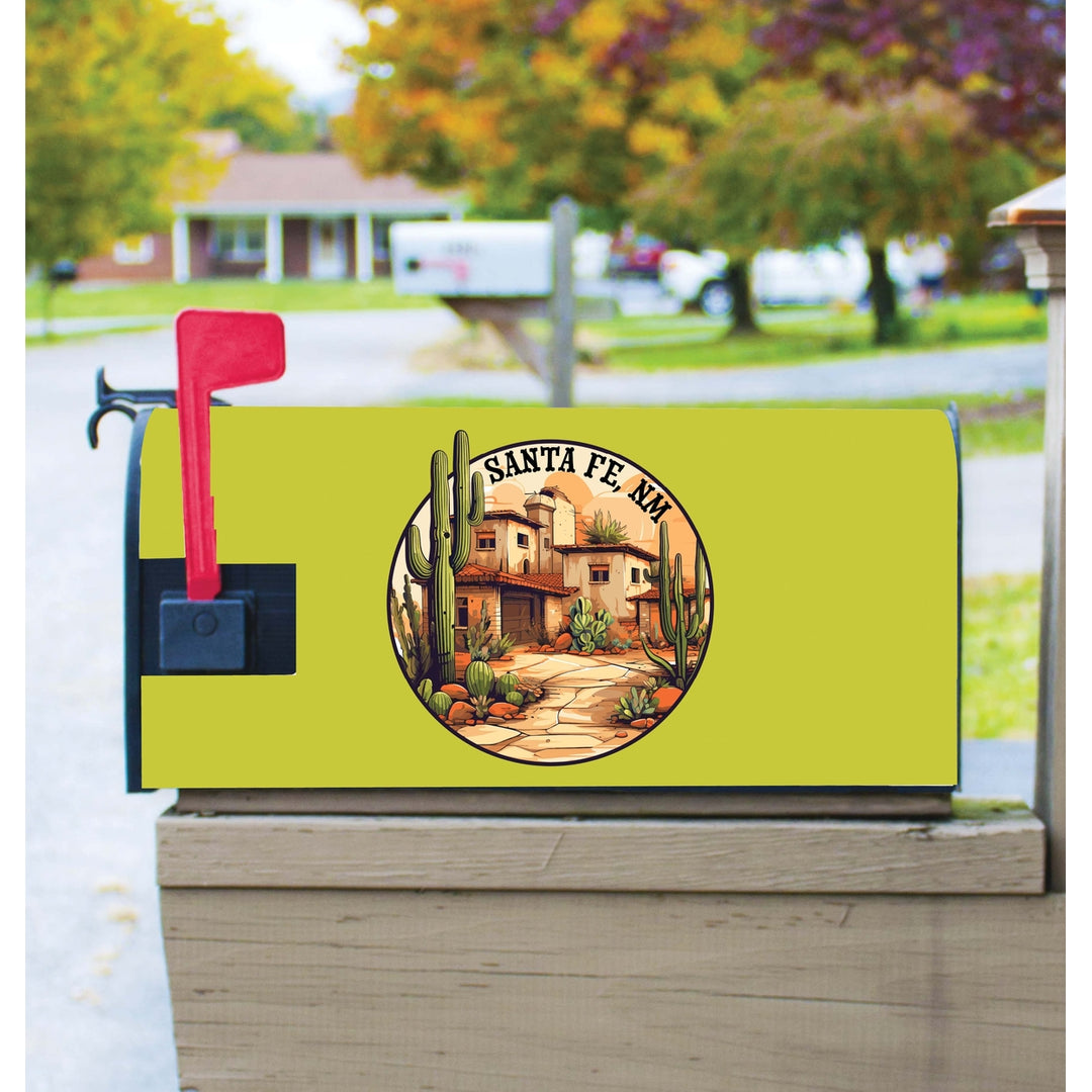 Santa Fe Mexico Design D Souvenir Magnetic Mailbox Cover Image 1