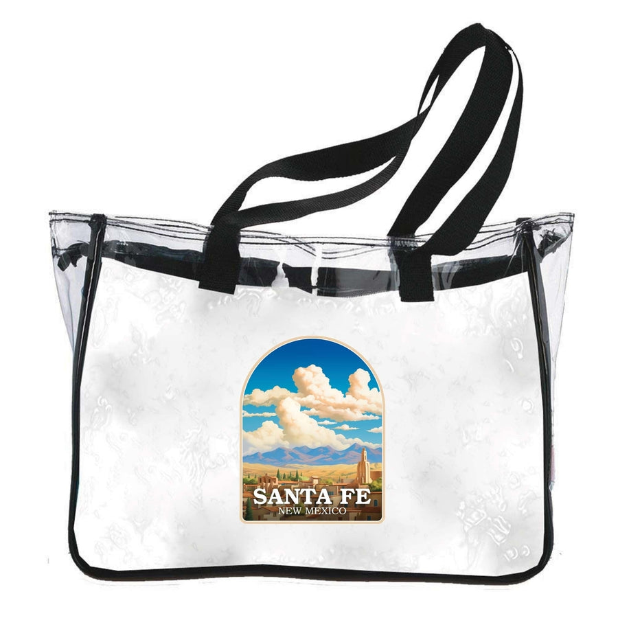 Santa Fe Mexico Design A Souvenir Clear Tote Bag Image 1