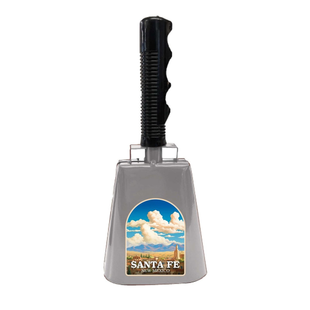 Santa Fe Mexico Design A Souvenir Destination Cowbell Image 1