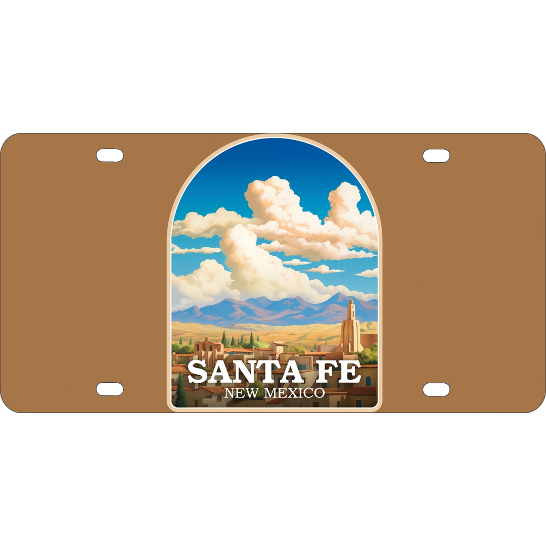 Santa Fe Mexico Design A Souvenir Metal License Plate Image 1