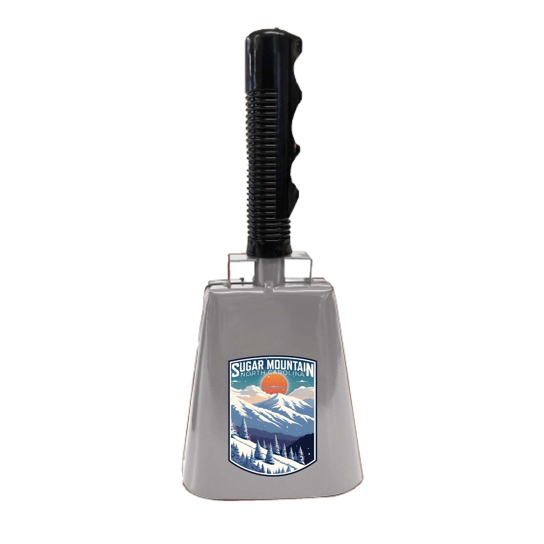 Sugar Mountain North Carolina Design A Souvenir Destination Cowbell Image 1