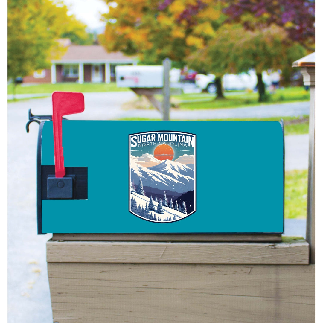 Sugar Mountain North Carolina Design A Souvenir Magnetic Mailbox Cover Image 1