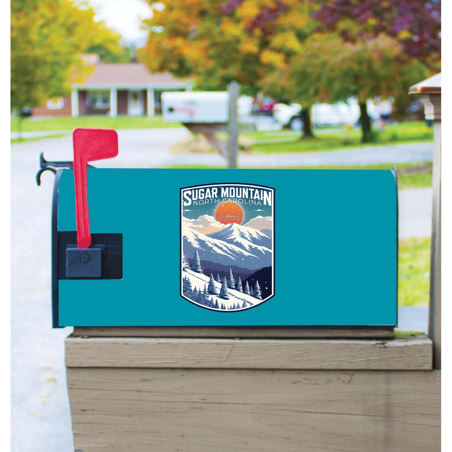 Sugar Mountain North Carolina Design A Souvenir Magnetic Mailbox Cover Image 1