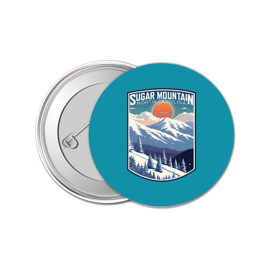 Sugar Mountain North Carolina Design A Souvenir Small 1-Inch Button Pin 4 Pack Image 1