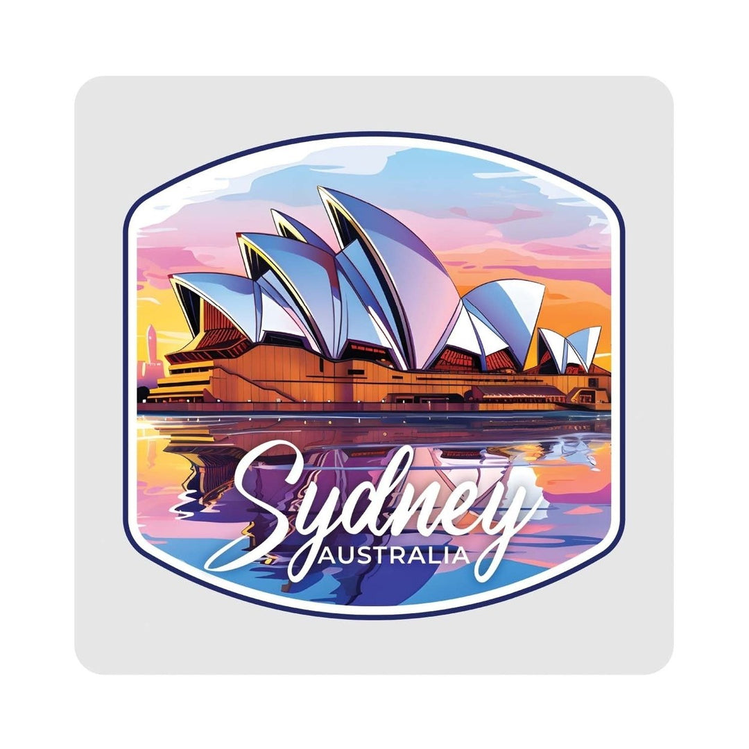 Sydney Australia Design A Souvenir 4x4-Inch Coaster Acrylic 4 Pack Image 1